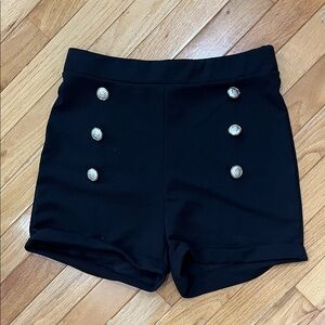 🌹3 for $10 SHEIN Black High Waist Buttoned Shorts